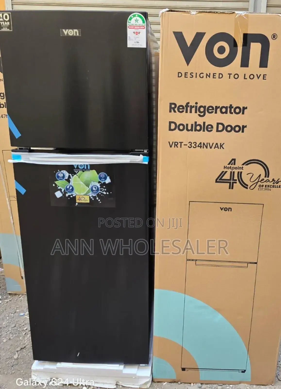 Von 334 Litres Fridge VRT-334nvak