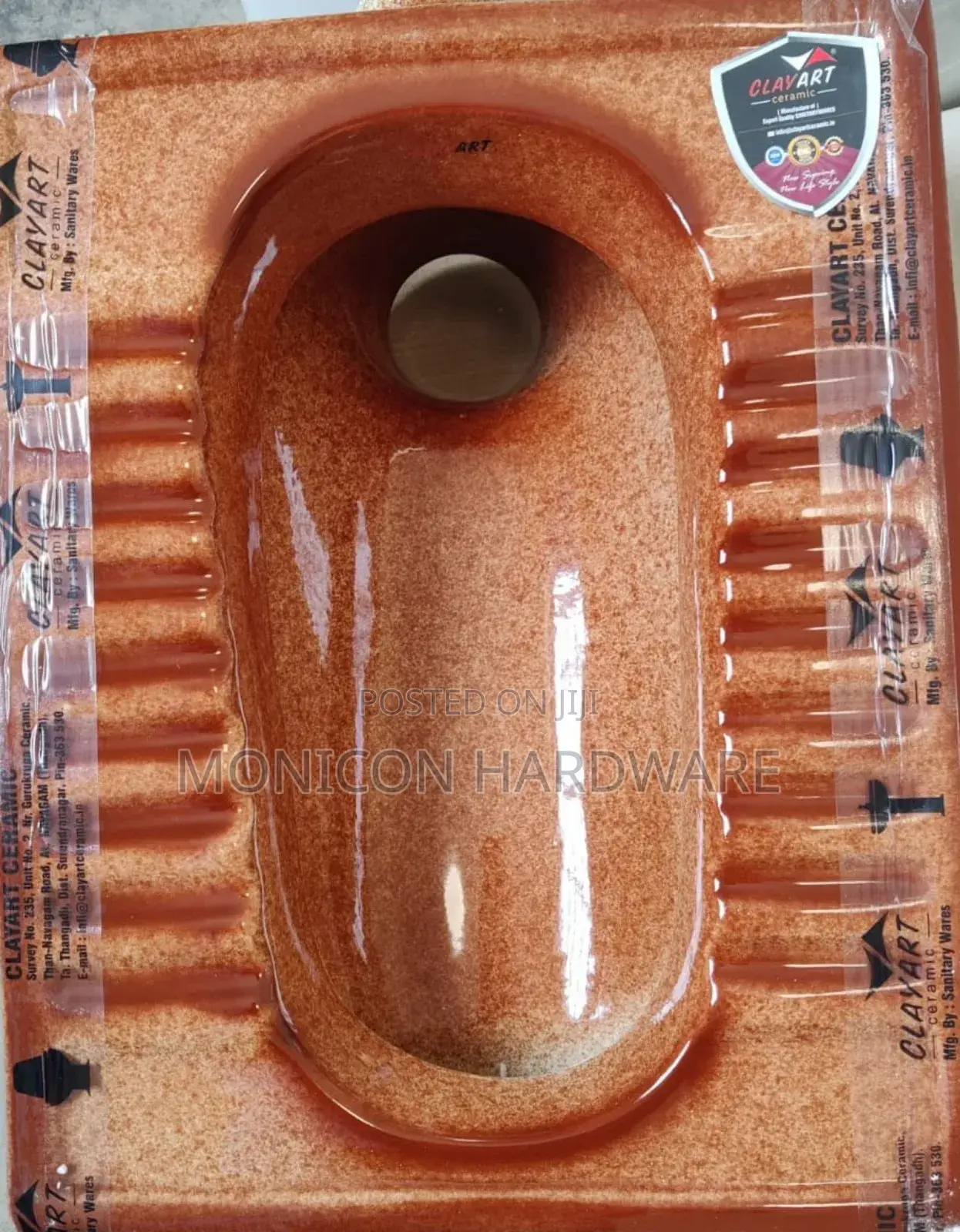 Step Asian Toilet (Burnt Orange)