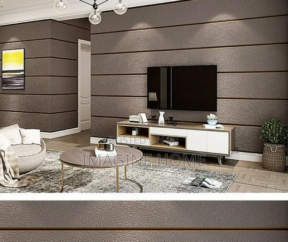 Brown Stripe 3d Wallpaper