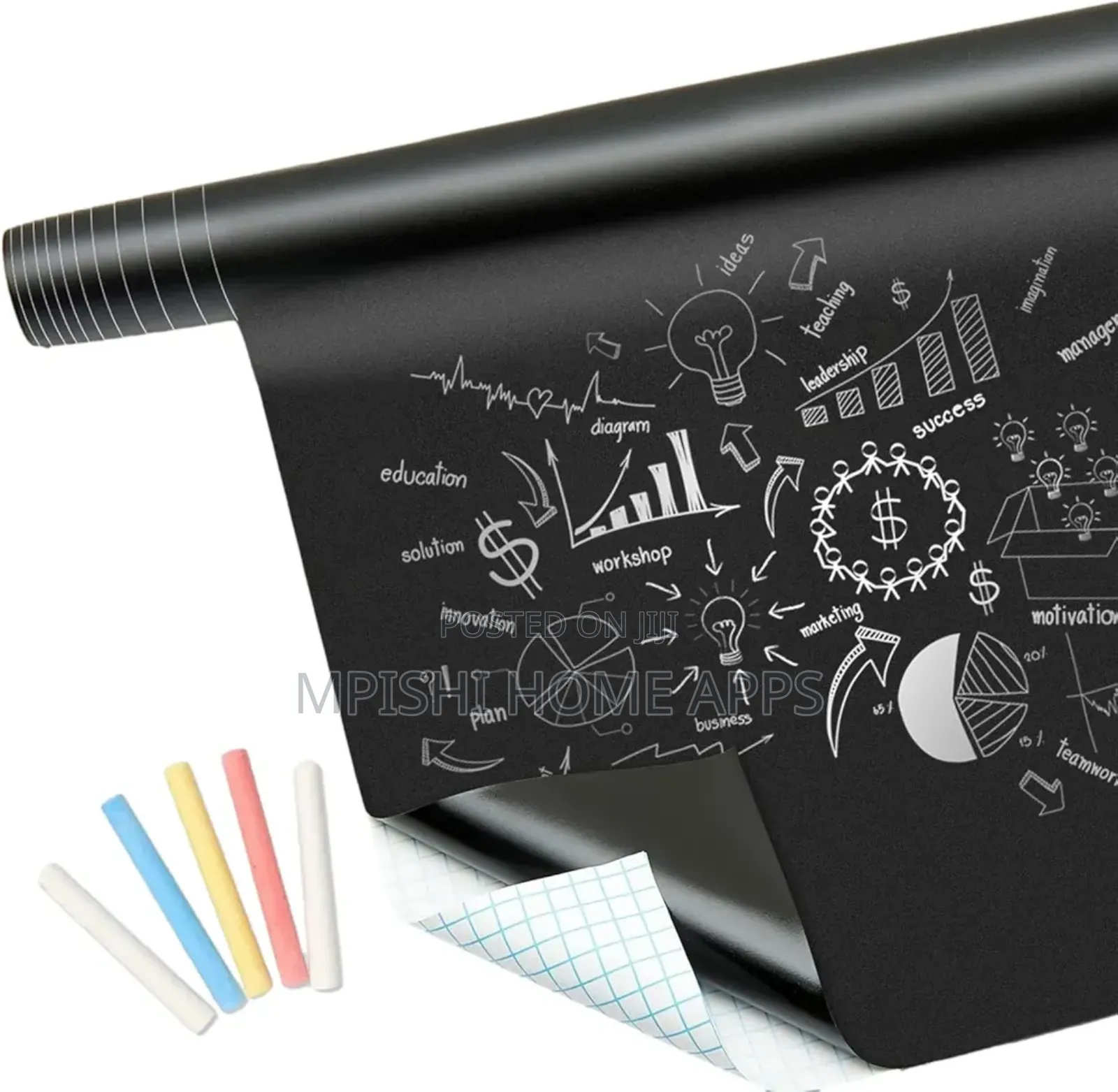 Adhesive Chalkboard Wall Sticker 45×200cm