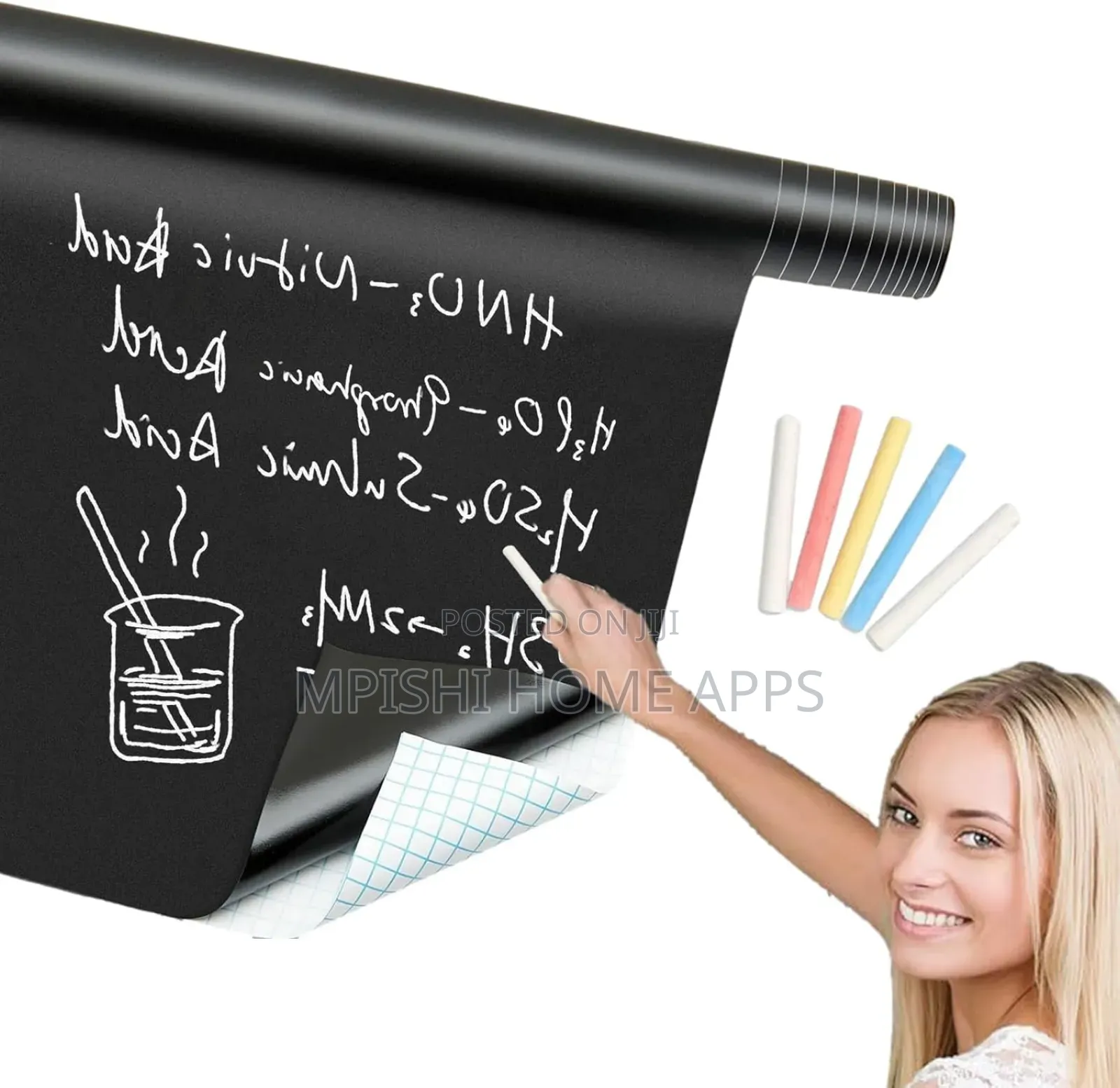 Adhesive Chalkboard Wall Sticker 45×200cm