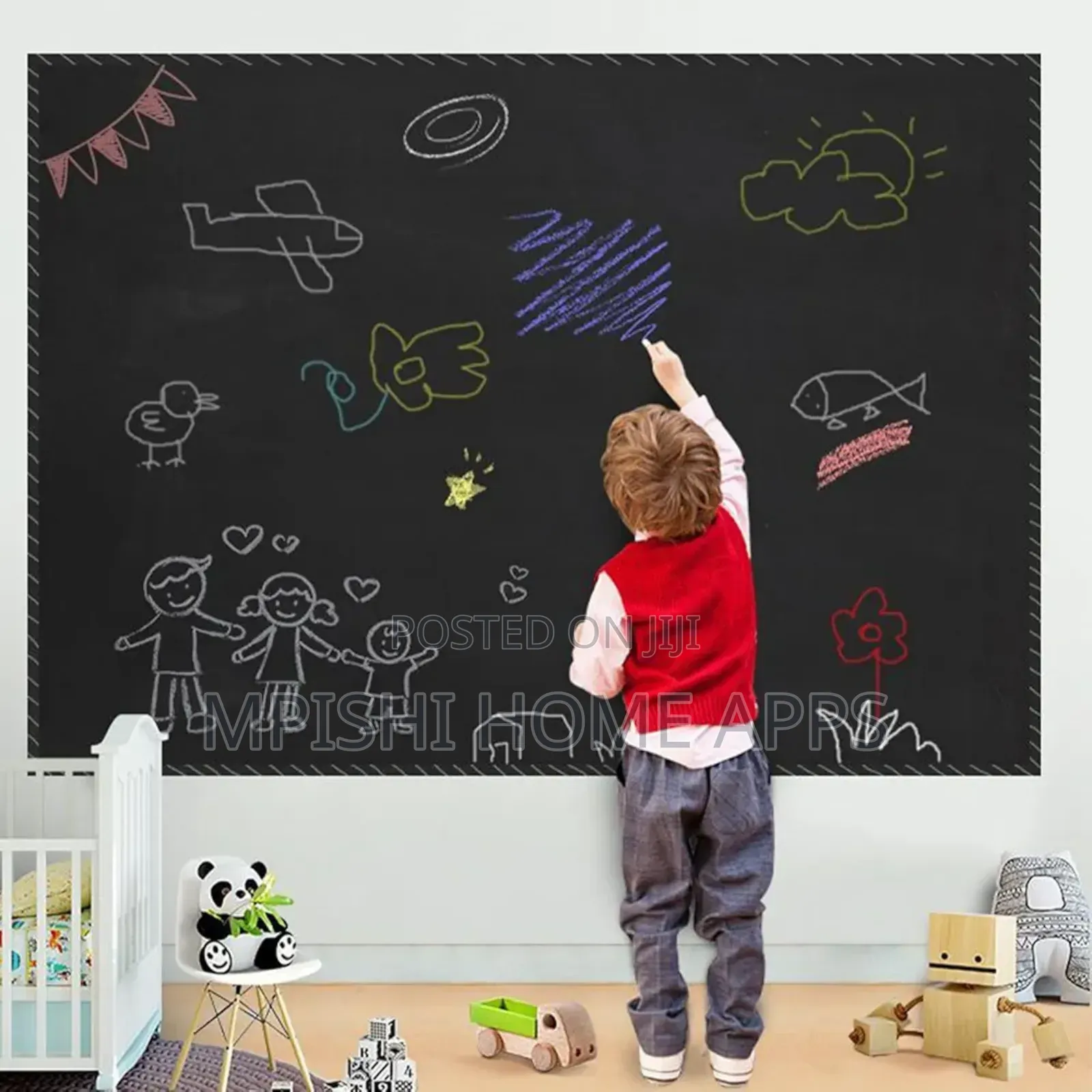 Adhesive Chalkboard Wall Sticker 45×200cm