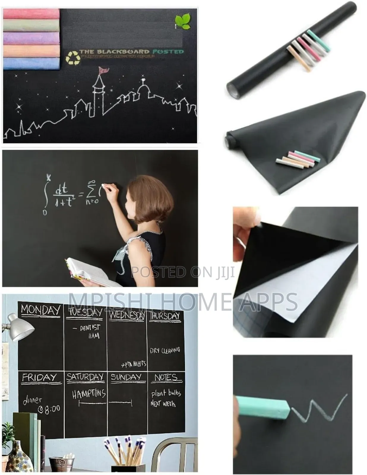 Adhesive Blackboard Wall Sticker 90cm × 200cm