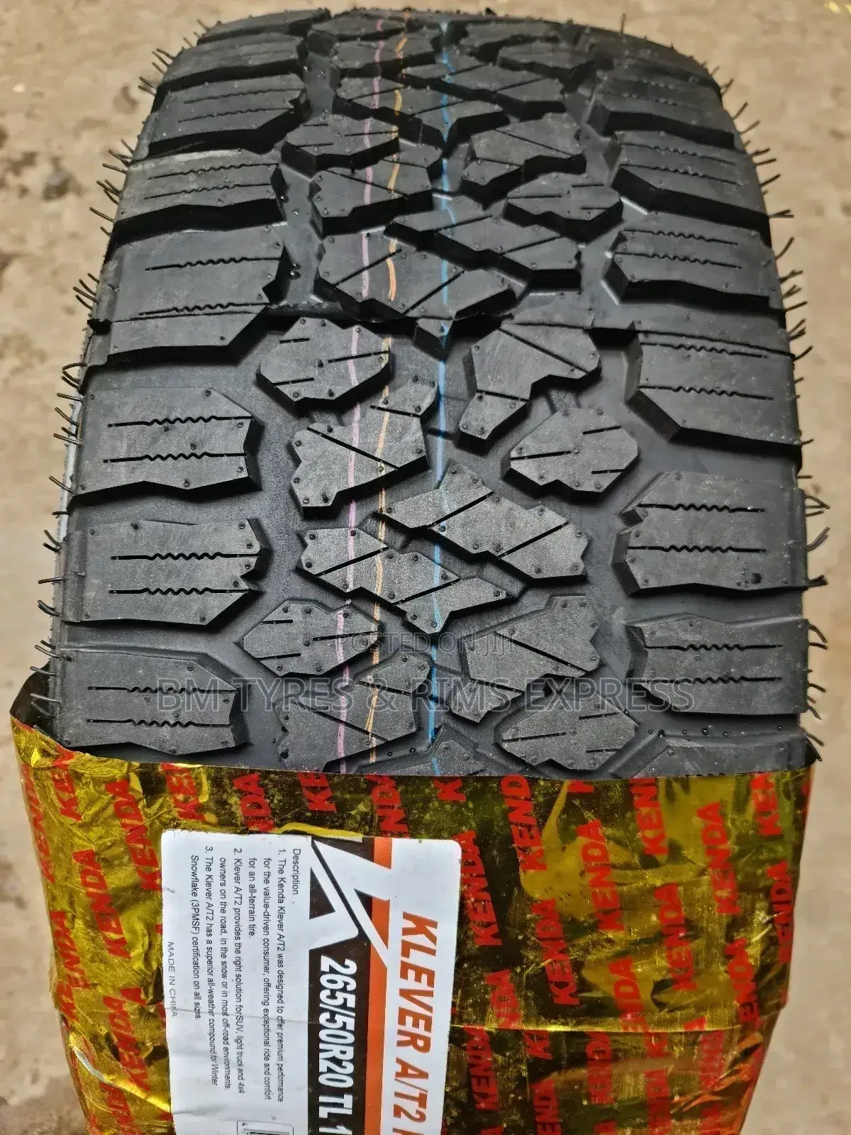 265 /50 R20 Kenda.
