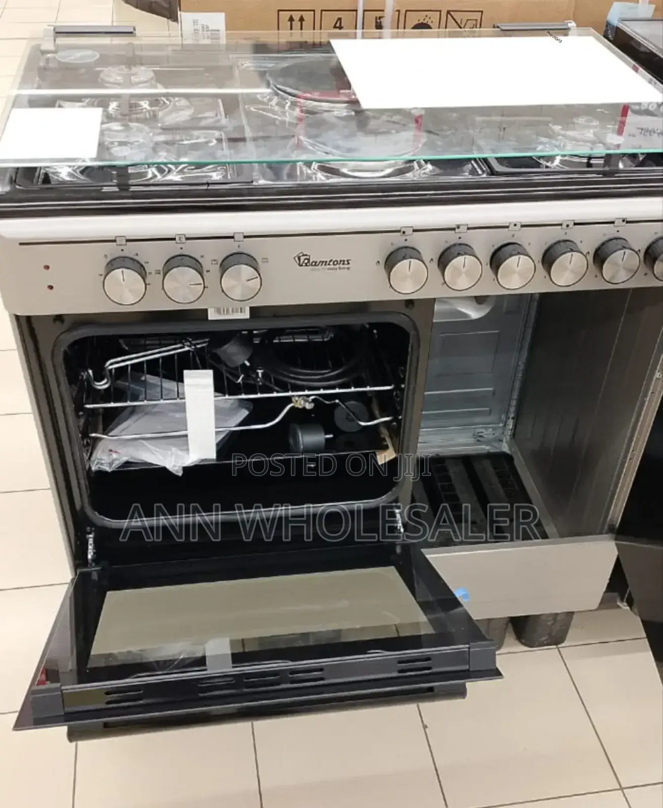 New Arrival Ramtons 60*90 Cooker With Gas Compartment