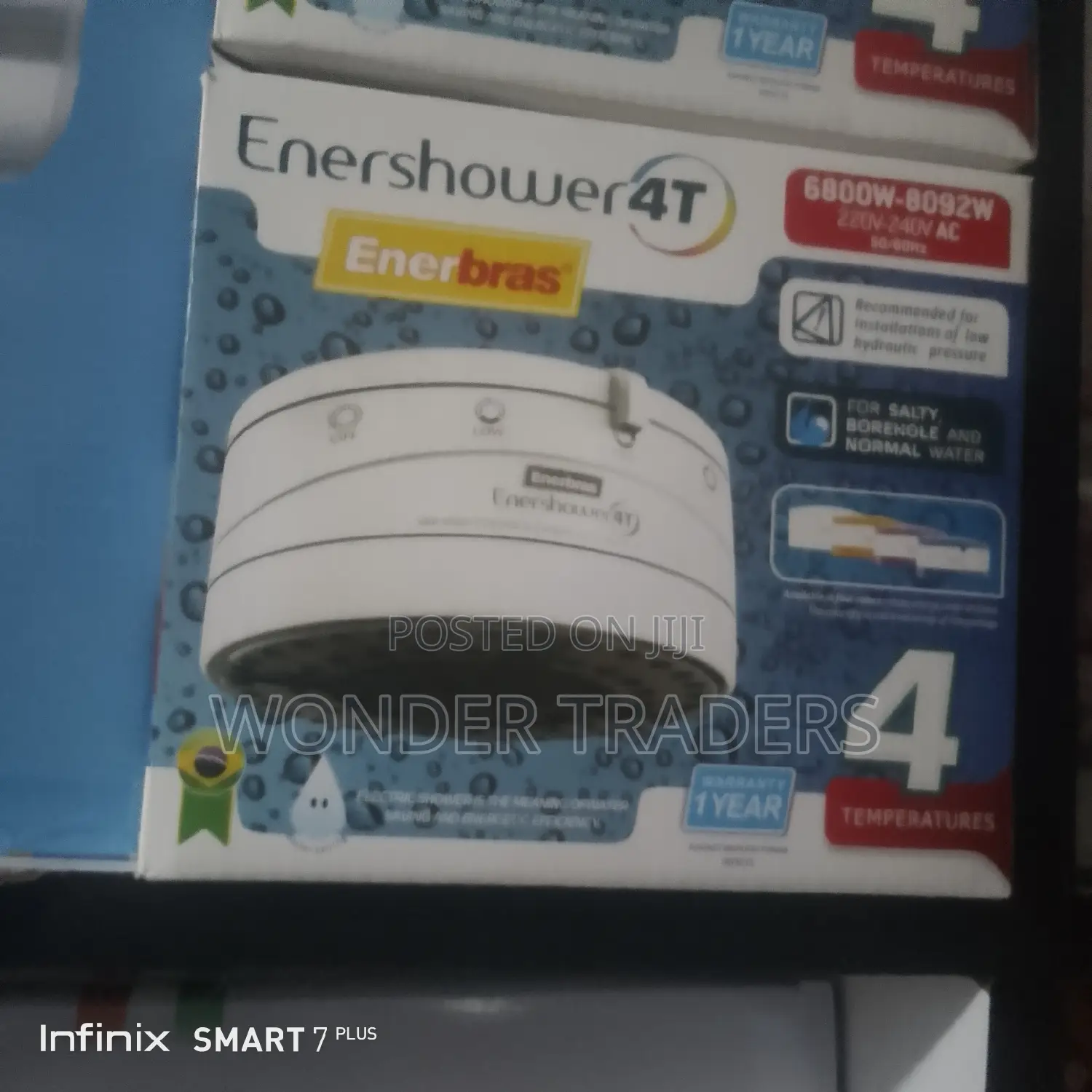 Enerbras Enershower 4tshower Head, Shower Head