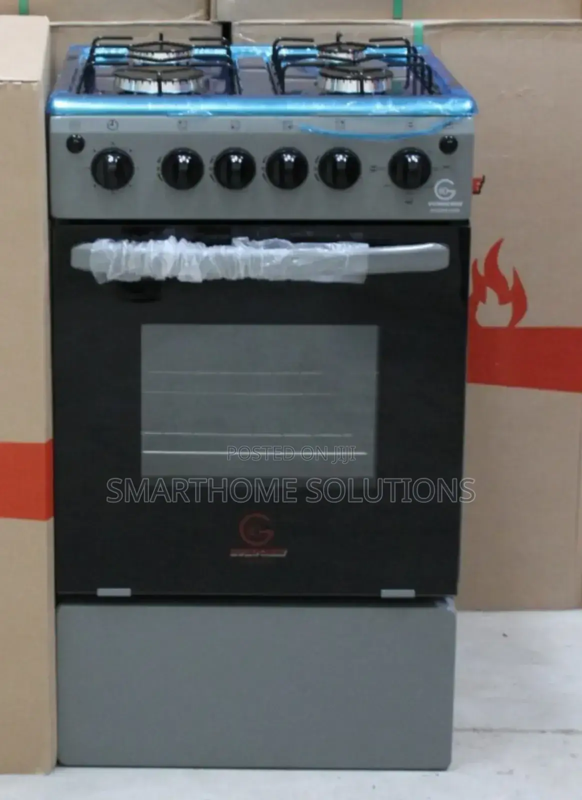 Eurochef Full Gas With Electric Oven+Timer Standing Cooker 4