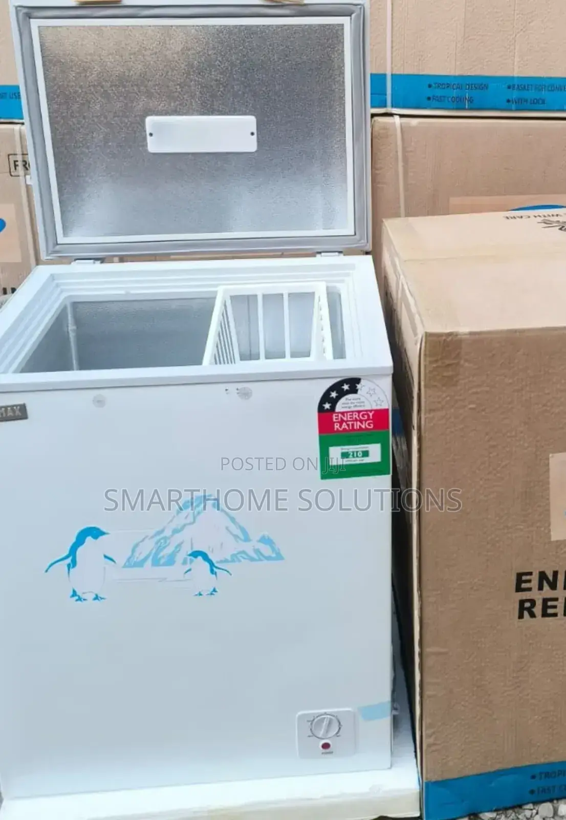 White Ecomax 119 Litres Chest Deep Freezer Efr-119