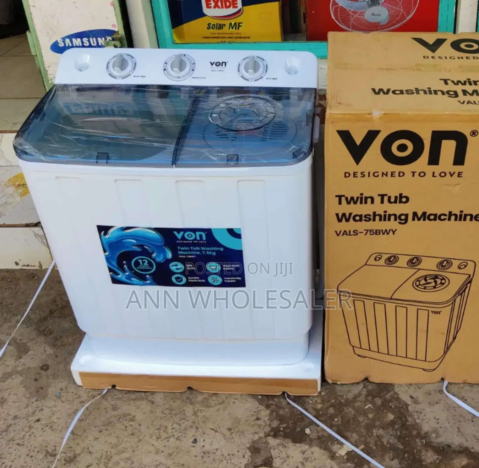 *Von 7.5 Twin Tub Washing Machine