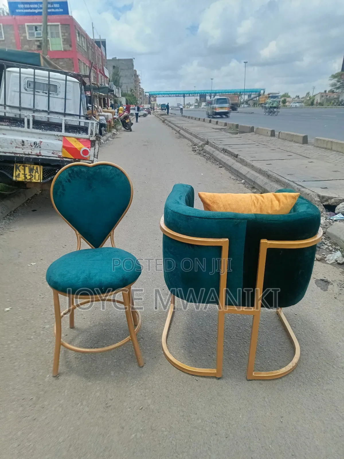 Manicure Seats, 2 Pieces Green 