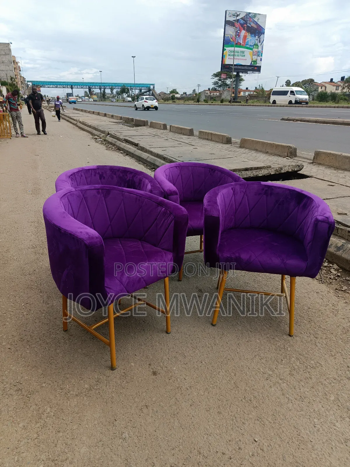 Manicure Seats, or Styling Seats Purple 