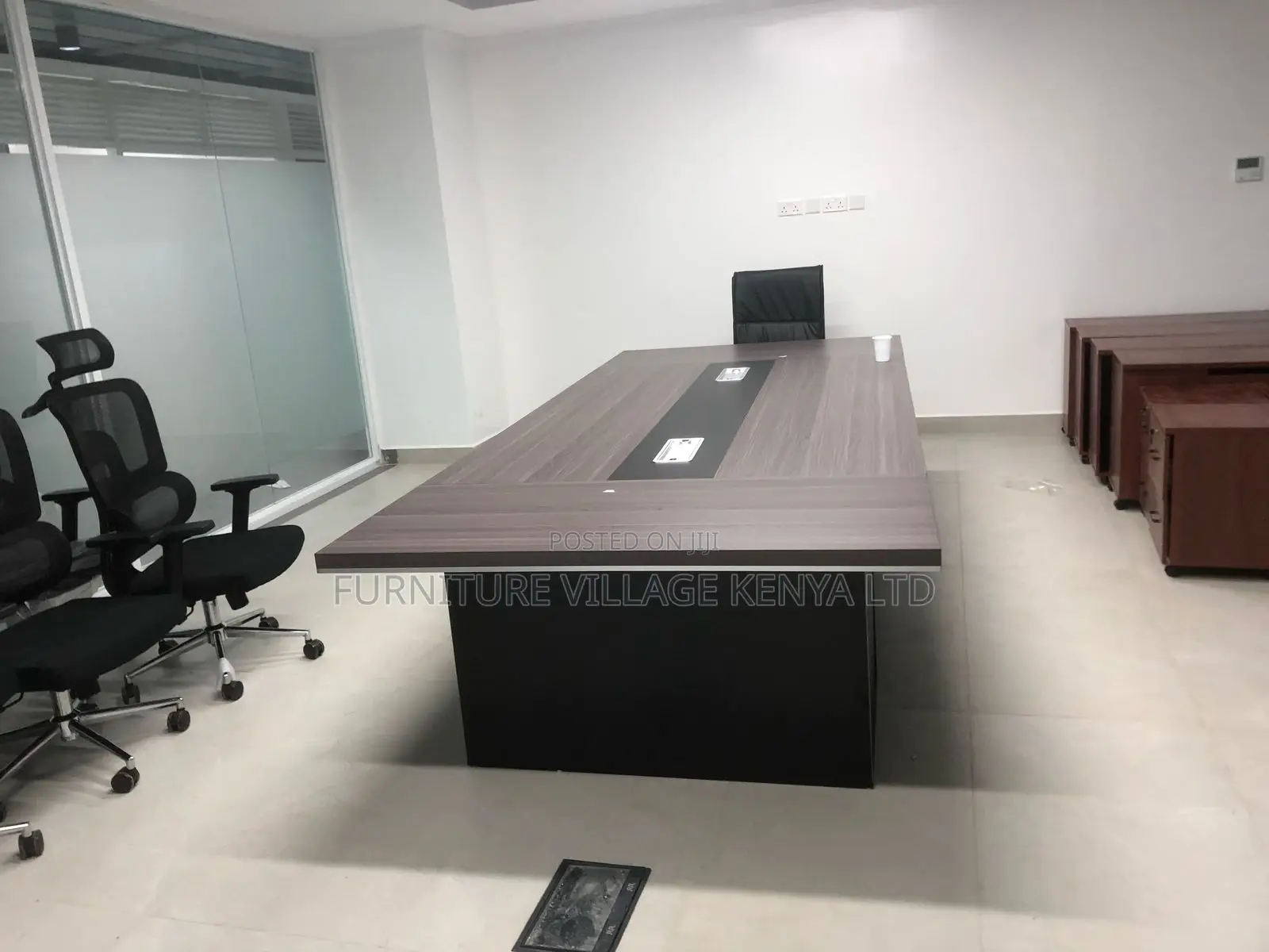 Conference Table; 3000mm Boardroom Table With Power Socket