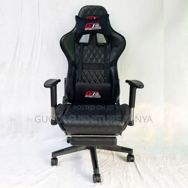 Office Chairs: Black Gaming Chair for Office Home Leather