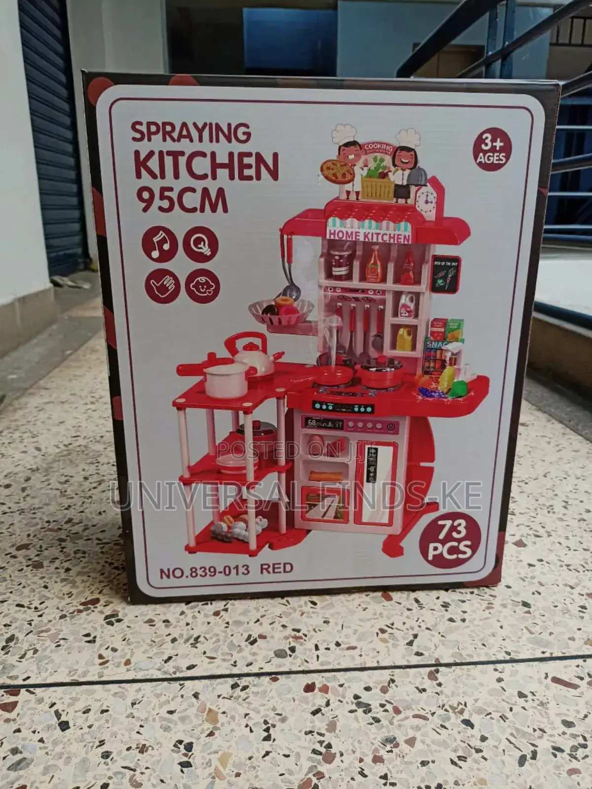 95cm Kids Spraying Kitchen Playset - 73pcs
