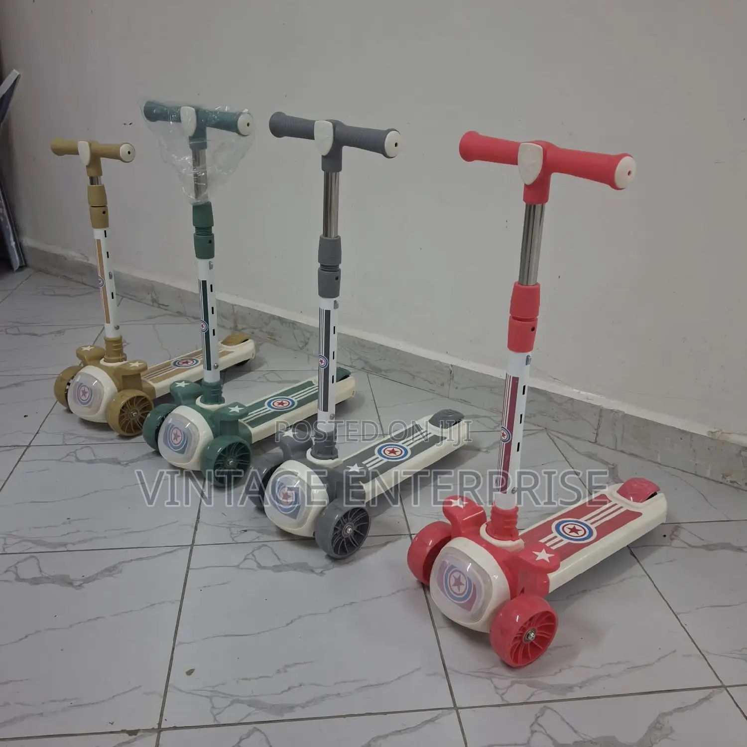 Foldable Scooter With Lights and Melodies