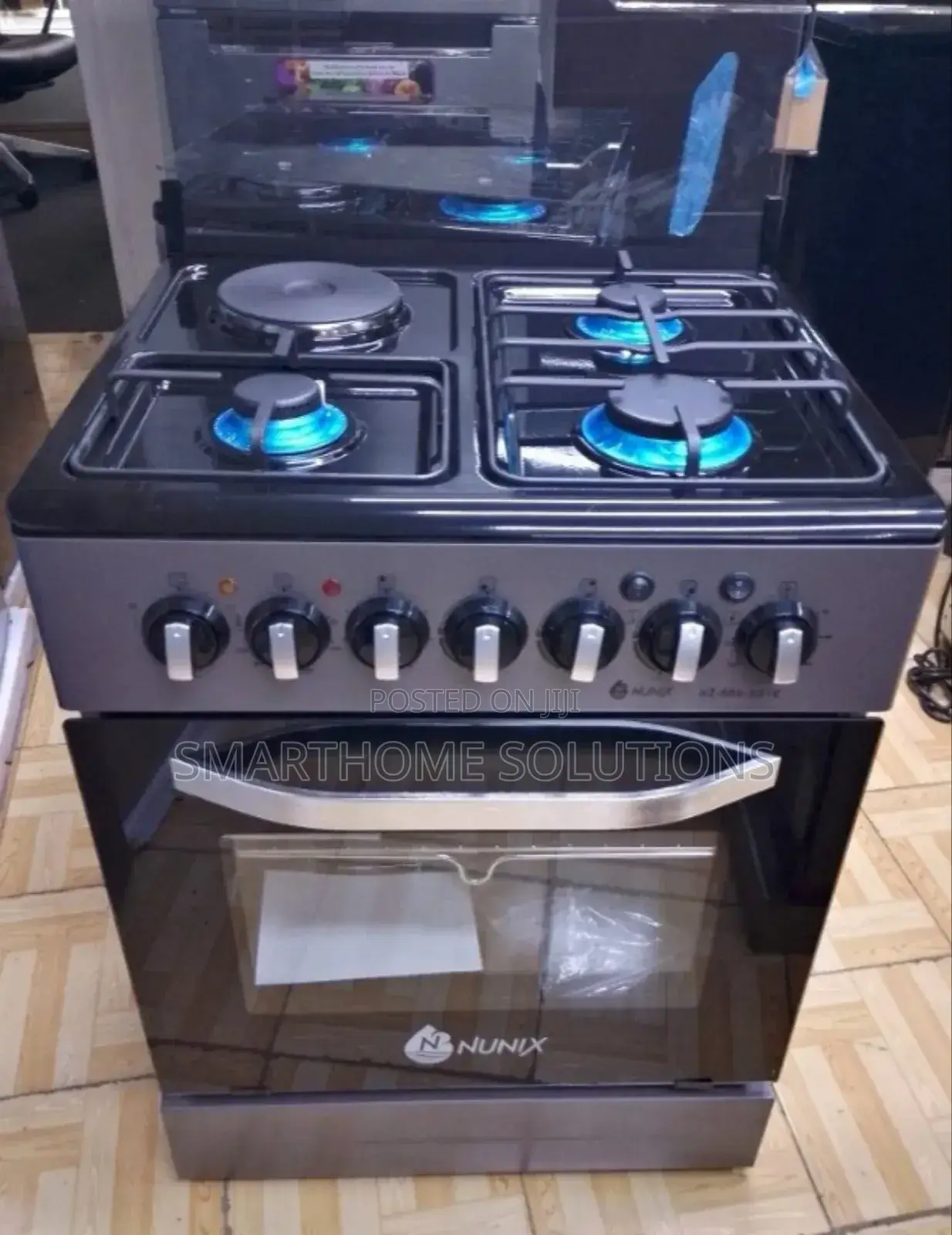 Nunix 60*60cm Free Standing 3+1 Electric Oven Cooker