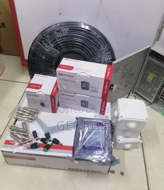 <>Security Surveillance 3 CCTV Camera Hikvision Camera3 Set