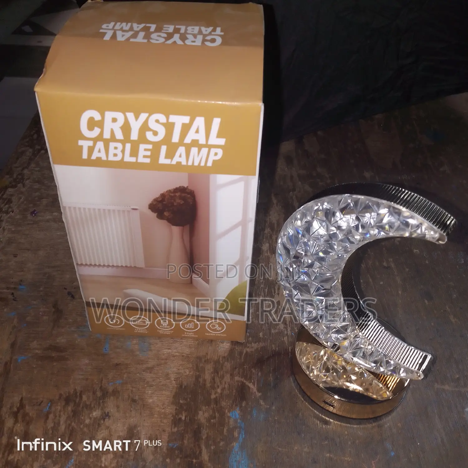 * Crystal Luxury Lamp Table