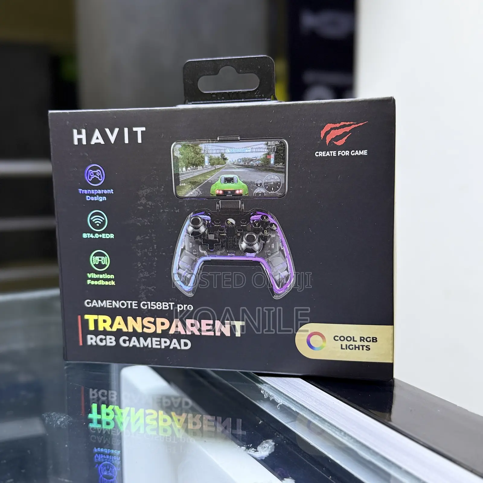 Havit Phone Controller!! Phone Transparent RGB Gamepad!!