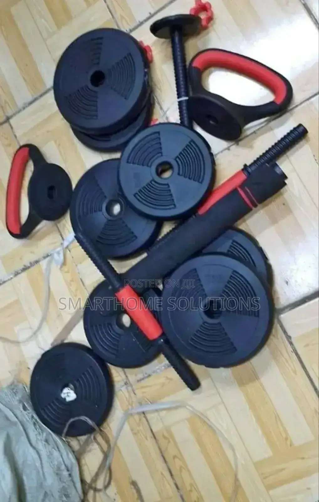 Easy and Quick Setup 15kg Dumbell Barbell Kit