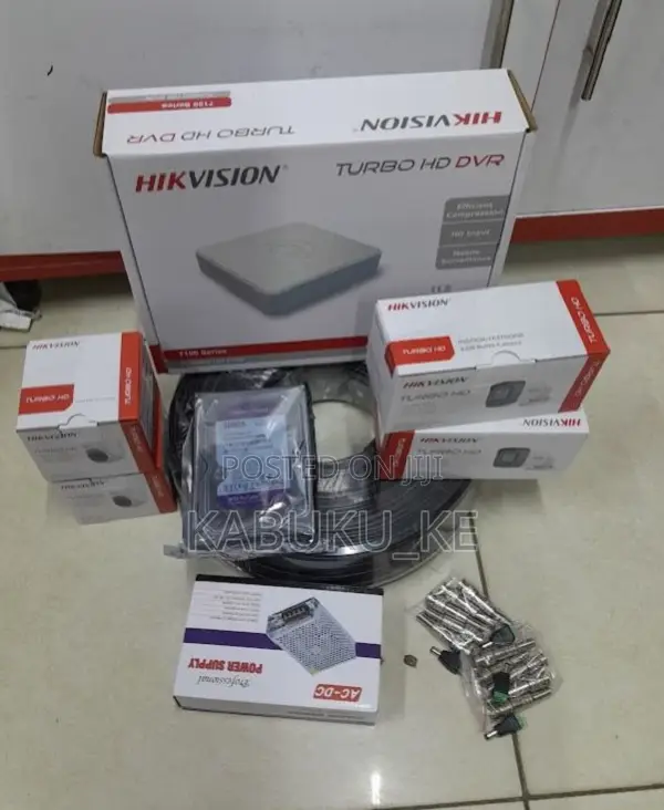 4 Channel Hikvision CCTV Camera Kit Complete Set Up