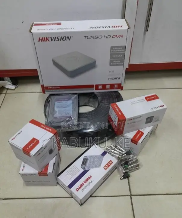 4 Cameras Hikvision Complete Set Up Package