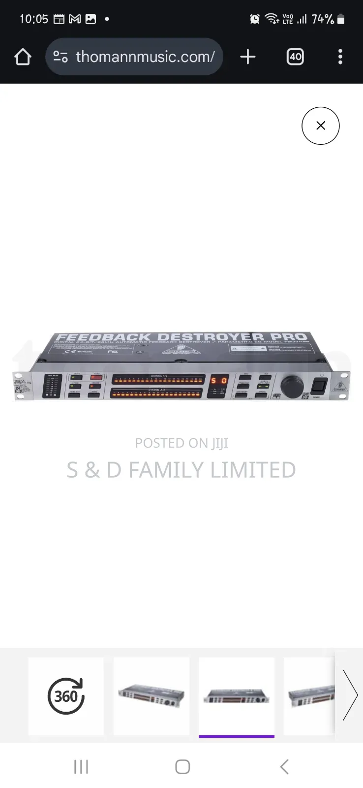 Behringer Fbq2496 Feedback Destroyer