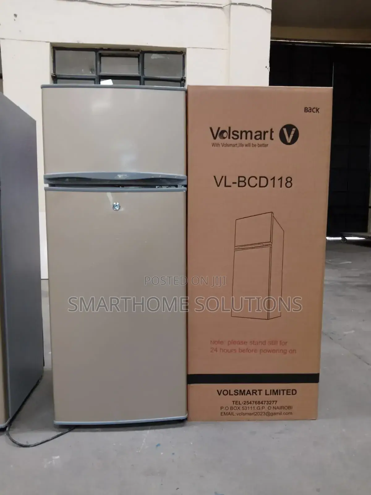 118litres Volsmart Double Door Fridge