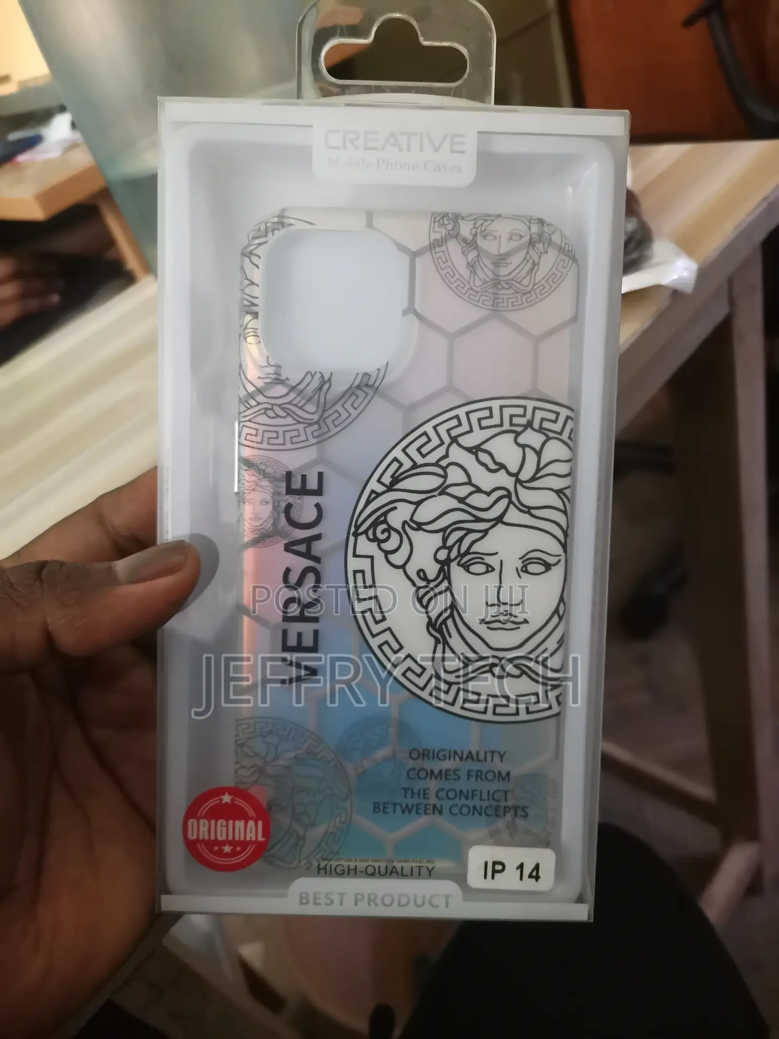Versace Coque Cover Case for Apple iPhone 14 : Soft Tpu Imd