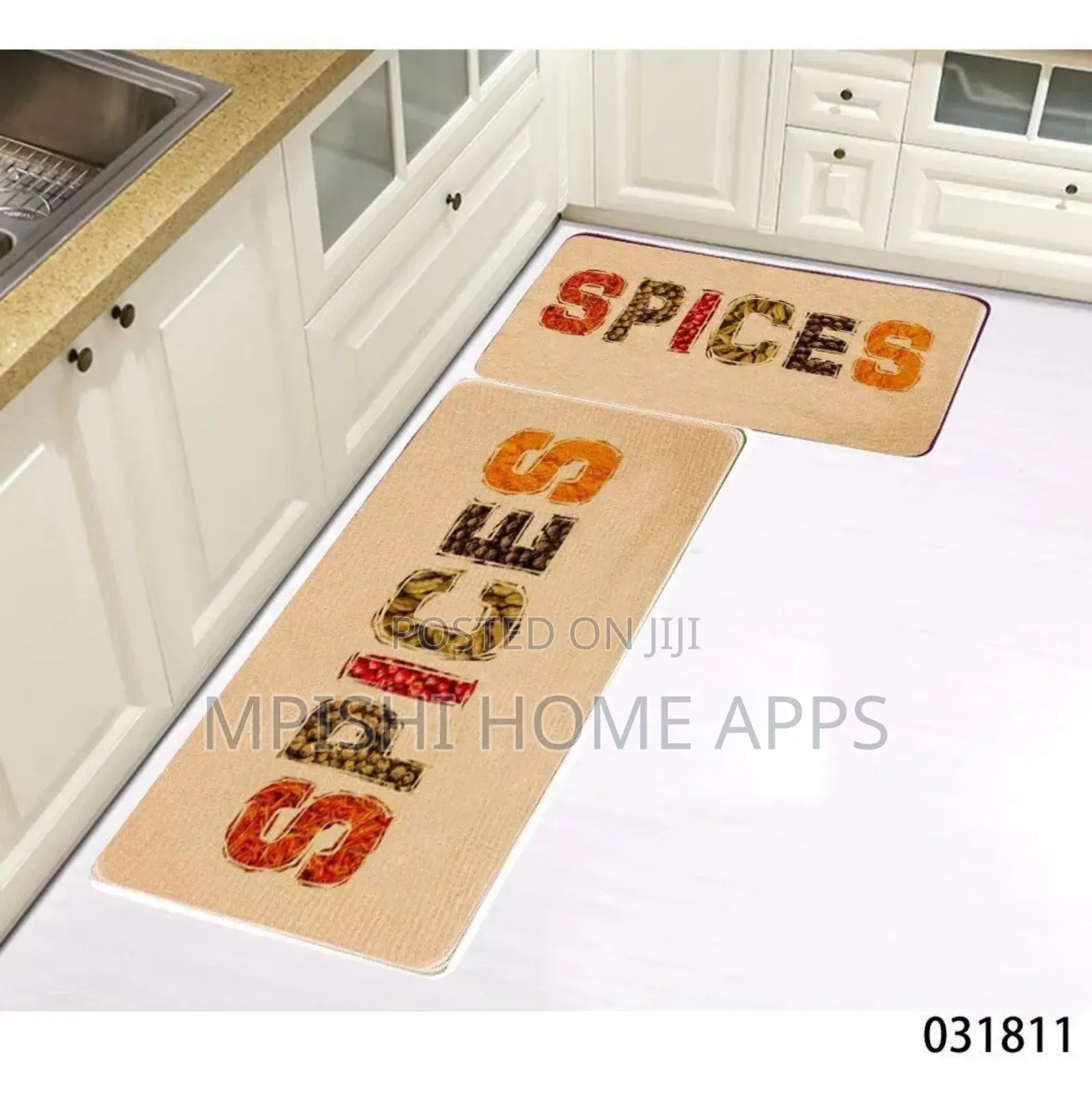 2 PCS Rubber Kitchen Mat