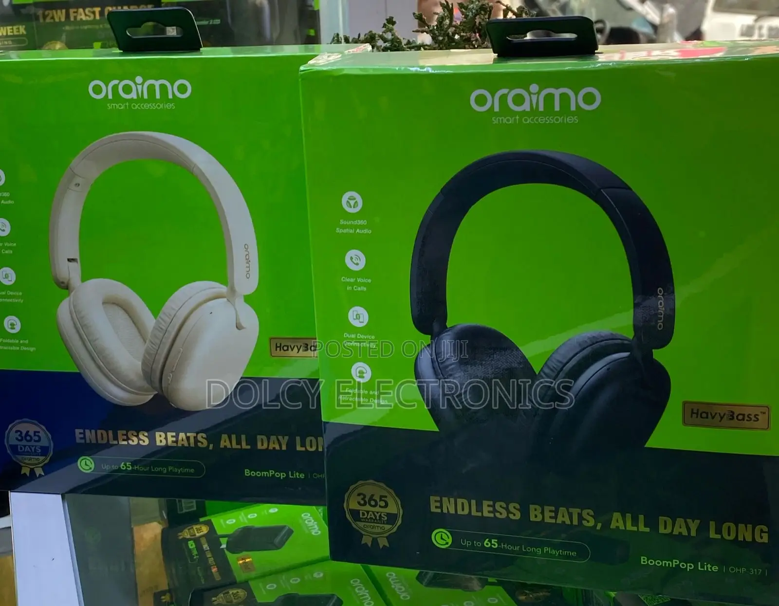 Oraimo Boompop Lite Enc Over-Ear Wireless Headphones