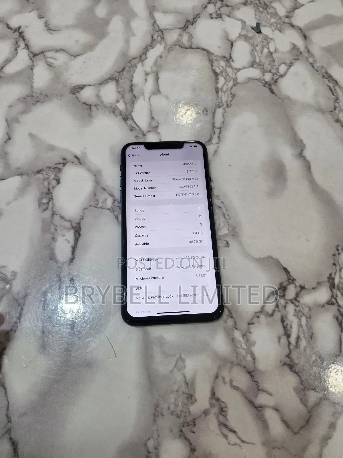 Apple iPhone 11 Pro Max 64 GB Gray