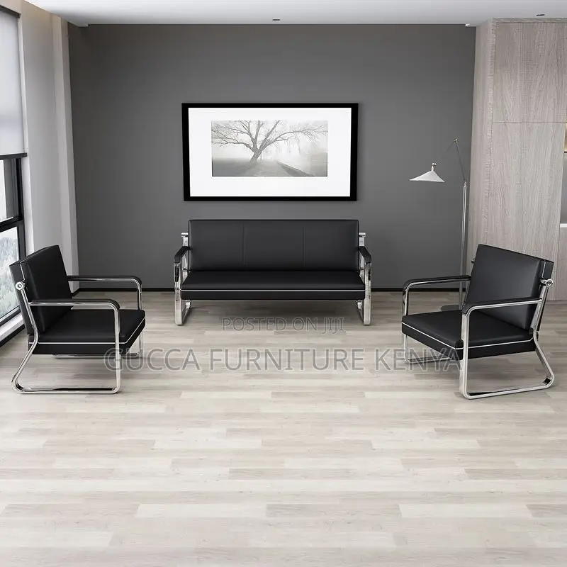 Sofas:5-Seater Scratch-Defiant Vinyl Leather Sofa Seating