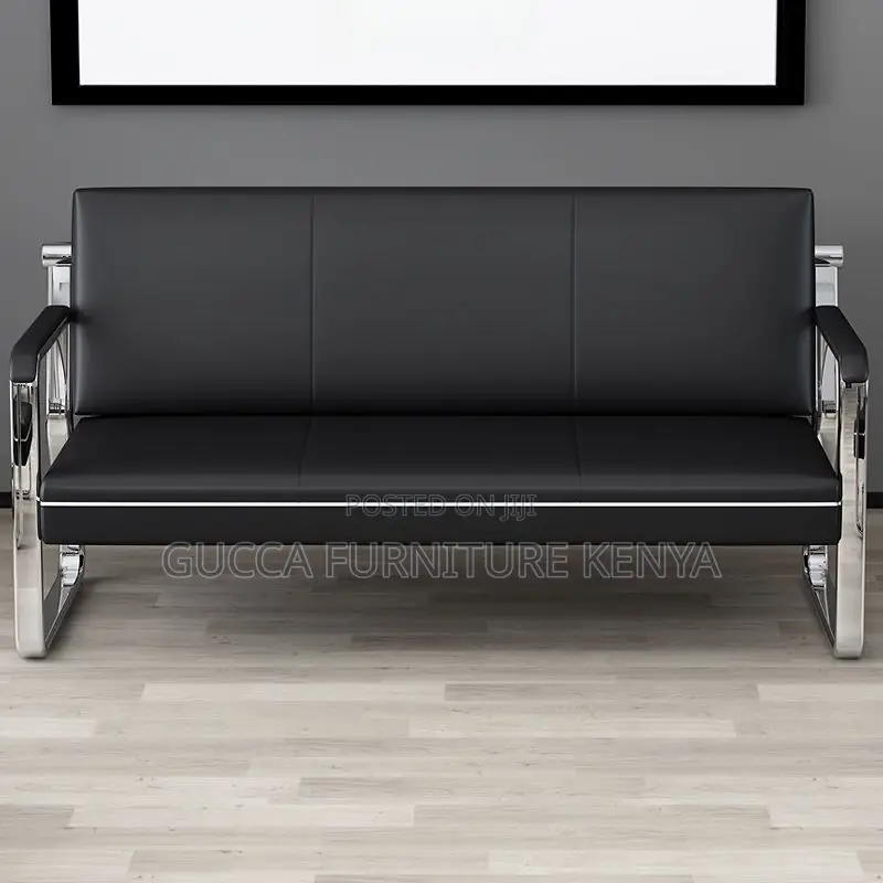 Sofas:5-Seater Scratch-Defiant Vinyl Leather Sofa Seating