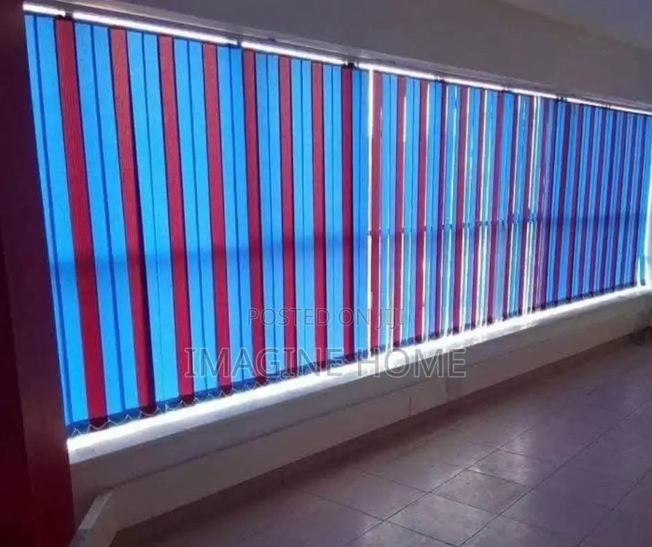 Blue Blinds Office Window