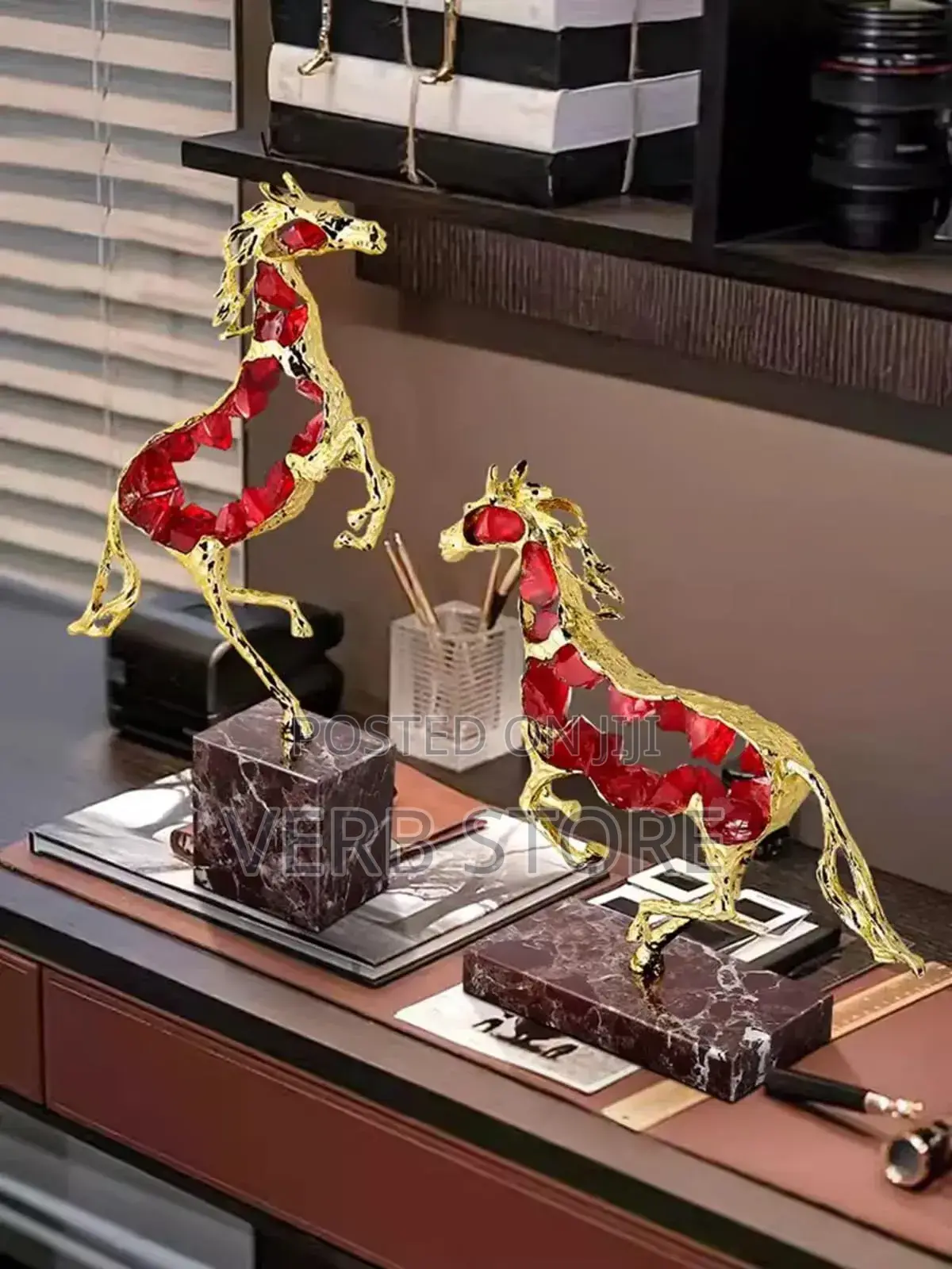 Luxury Modern Crystal Horse Statue Sculpture,