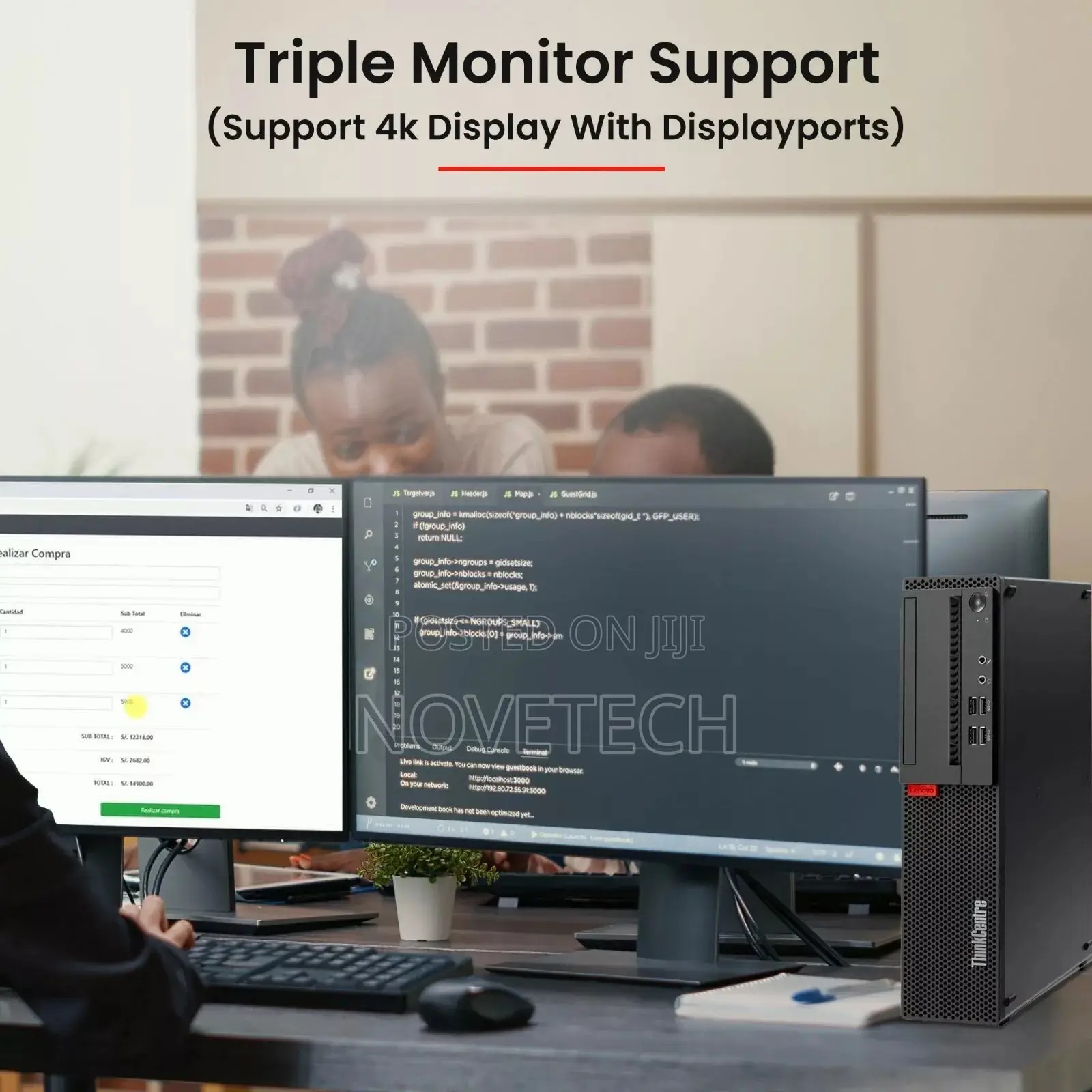 Desktop Computer Lenovo ThinkCentre M710 8GB Intel Core I5 HDD 500GB