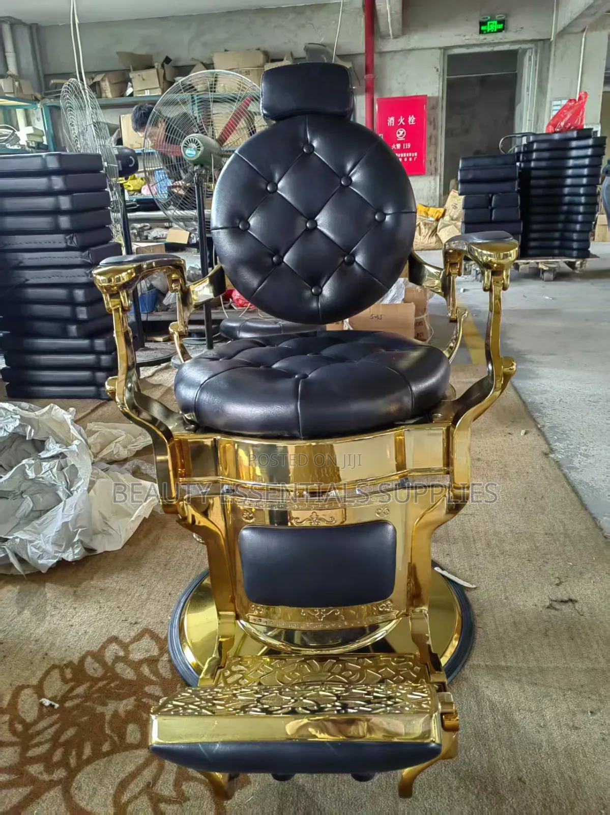 Supreme Gold Barber Chair