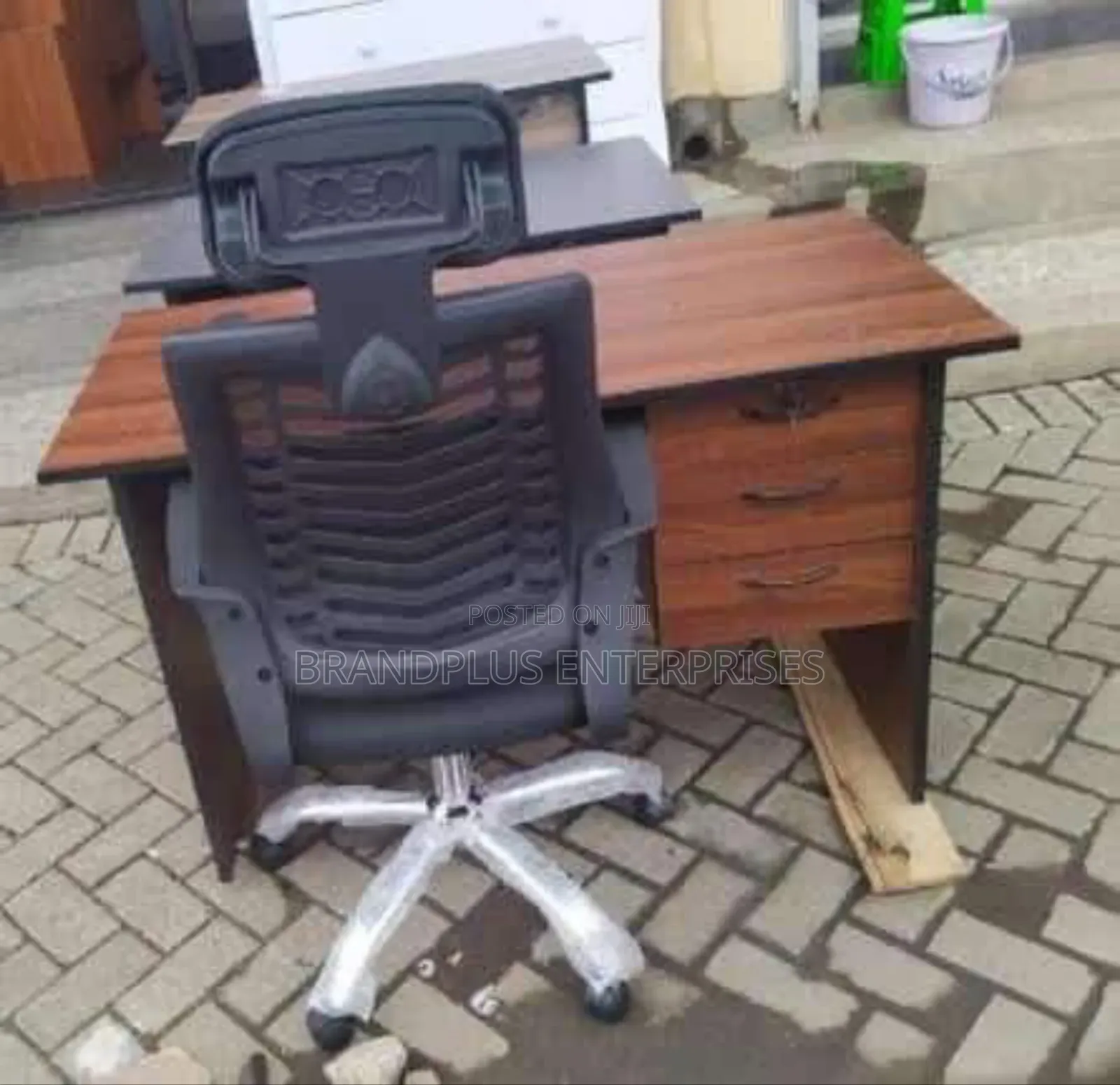 Office Desk, Study Desk And Headrest Chair