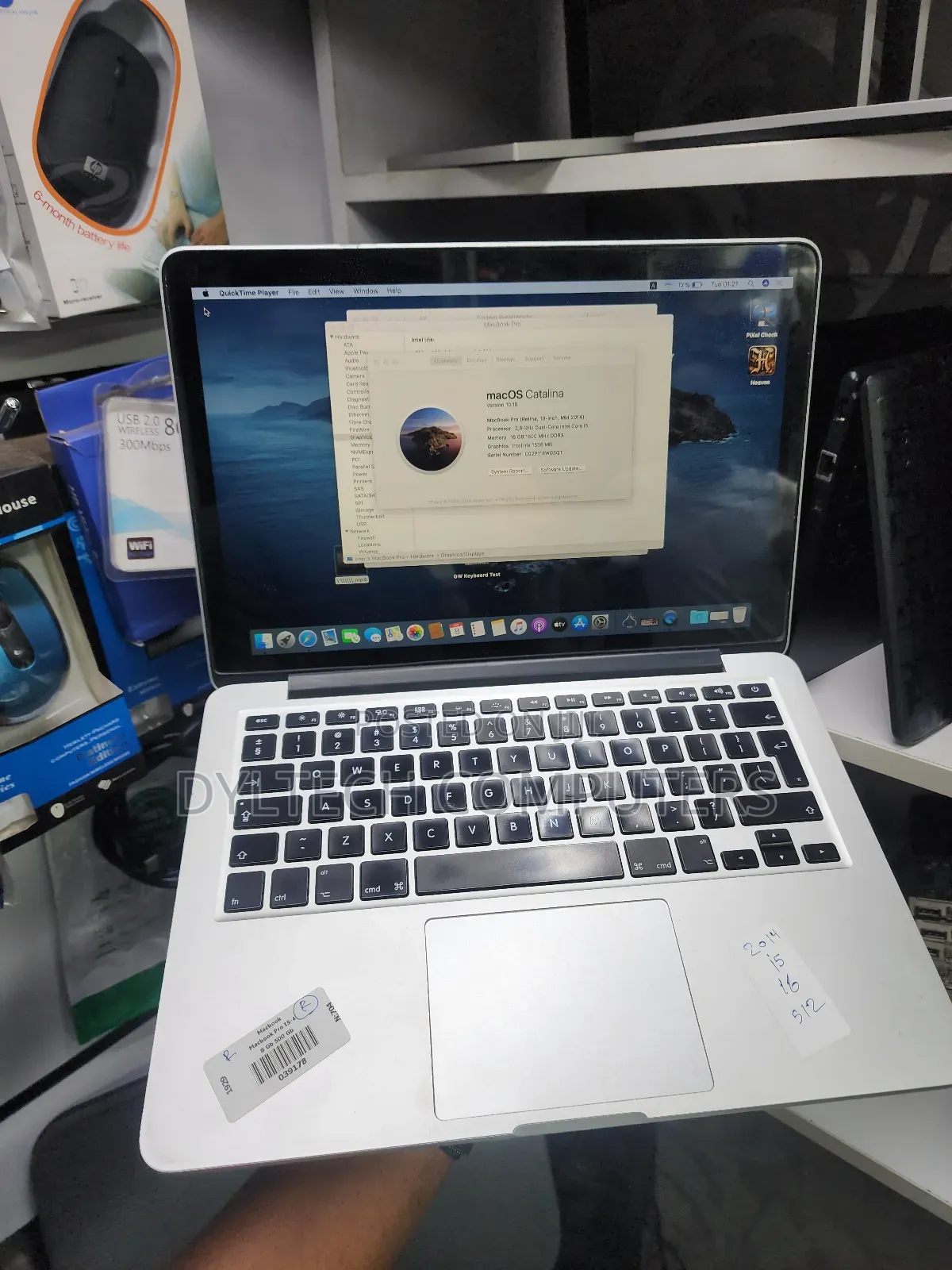 Laptop Apple MacBook Pro 2014 16GB Intel Core I5 SSD 500GB