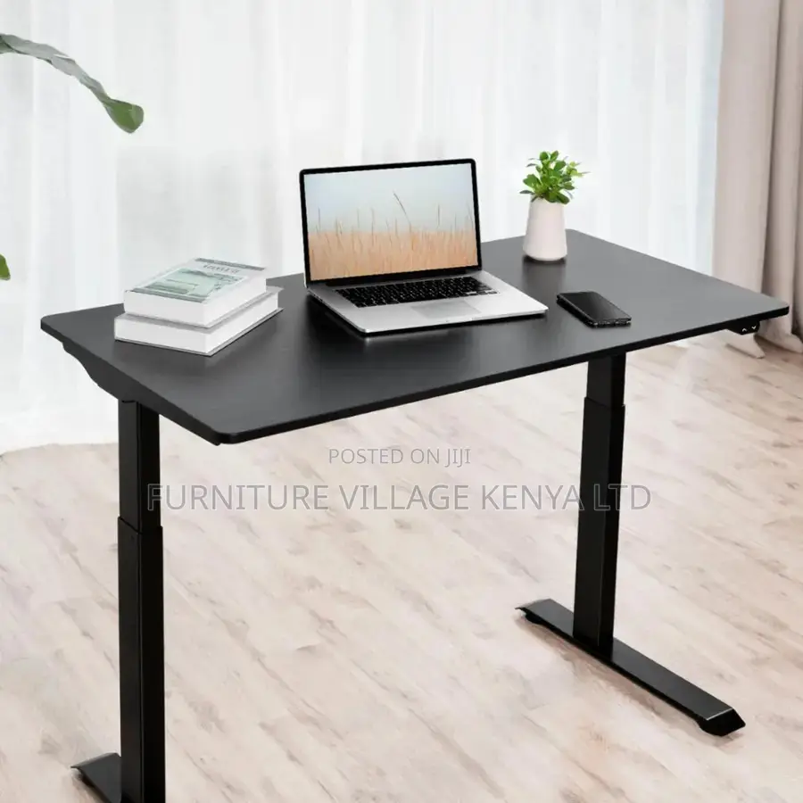 Office Desk: Student Study Sit and Stand Adjustable Desk