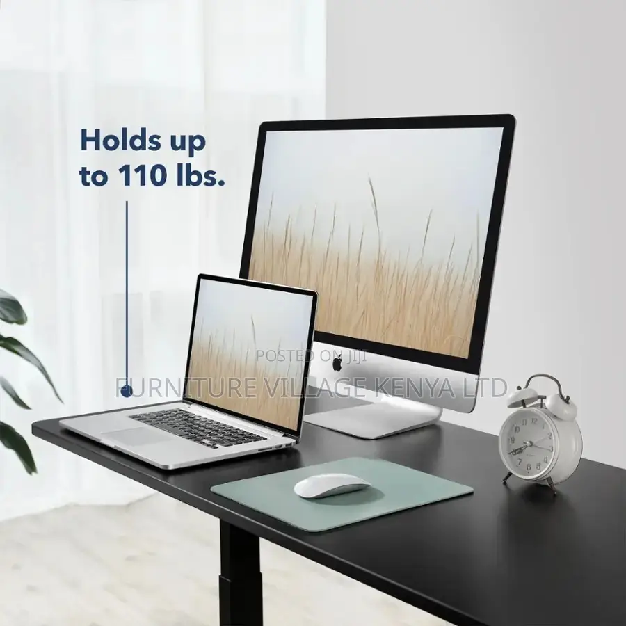 Office Desk: Student Study Sit and Stand Adjustable Desk