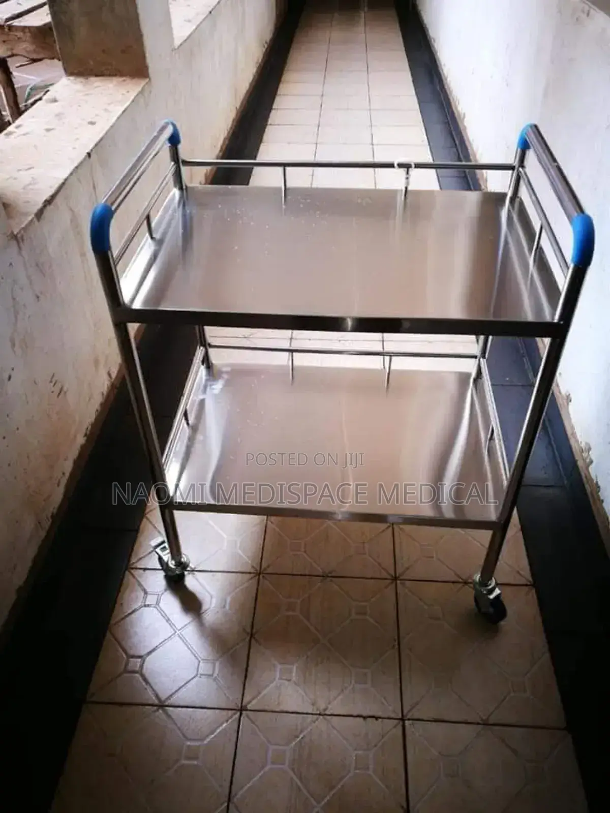 Instrument Trolley 2 Shelves/ Stainless Steel Trolley