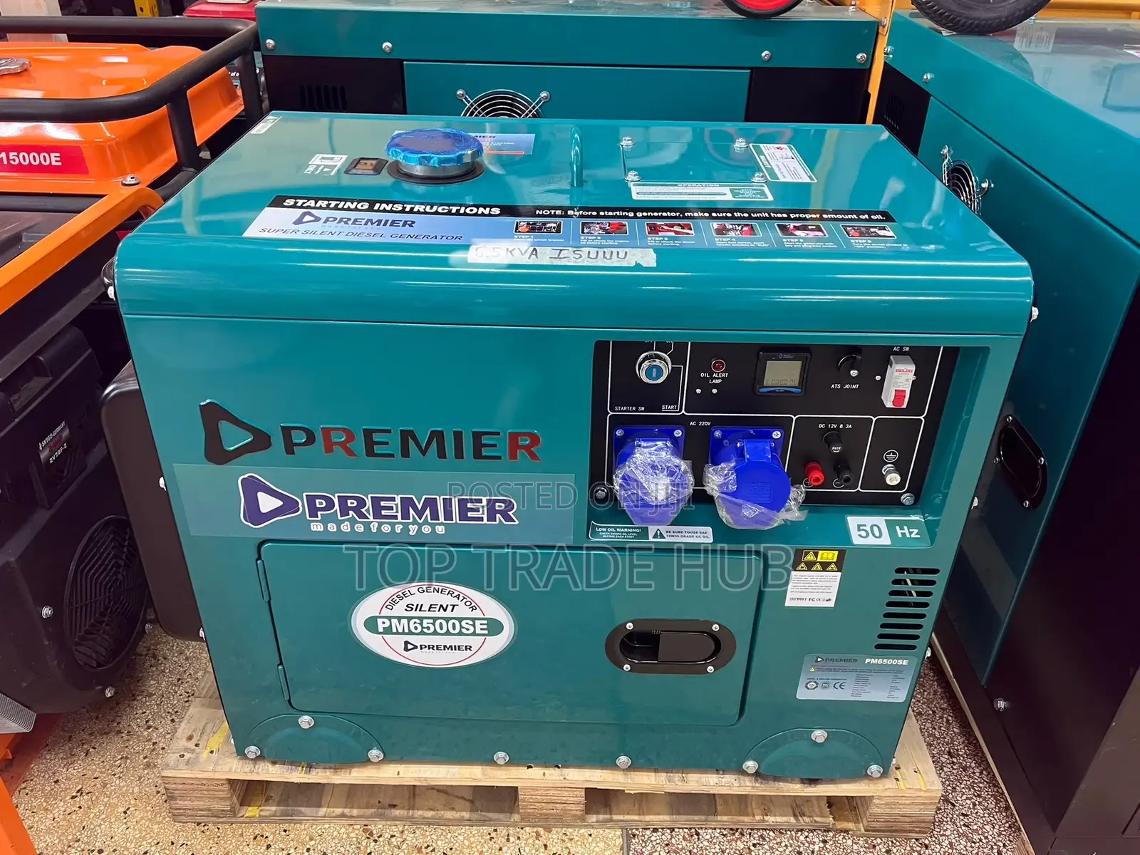 Heavy Duty Premier Silent Diesel Generator 10kva One Phase