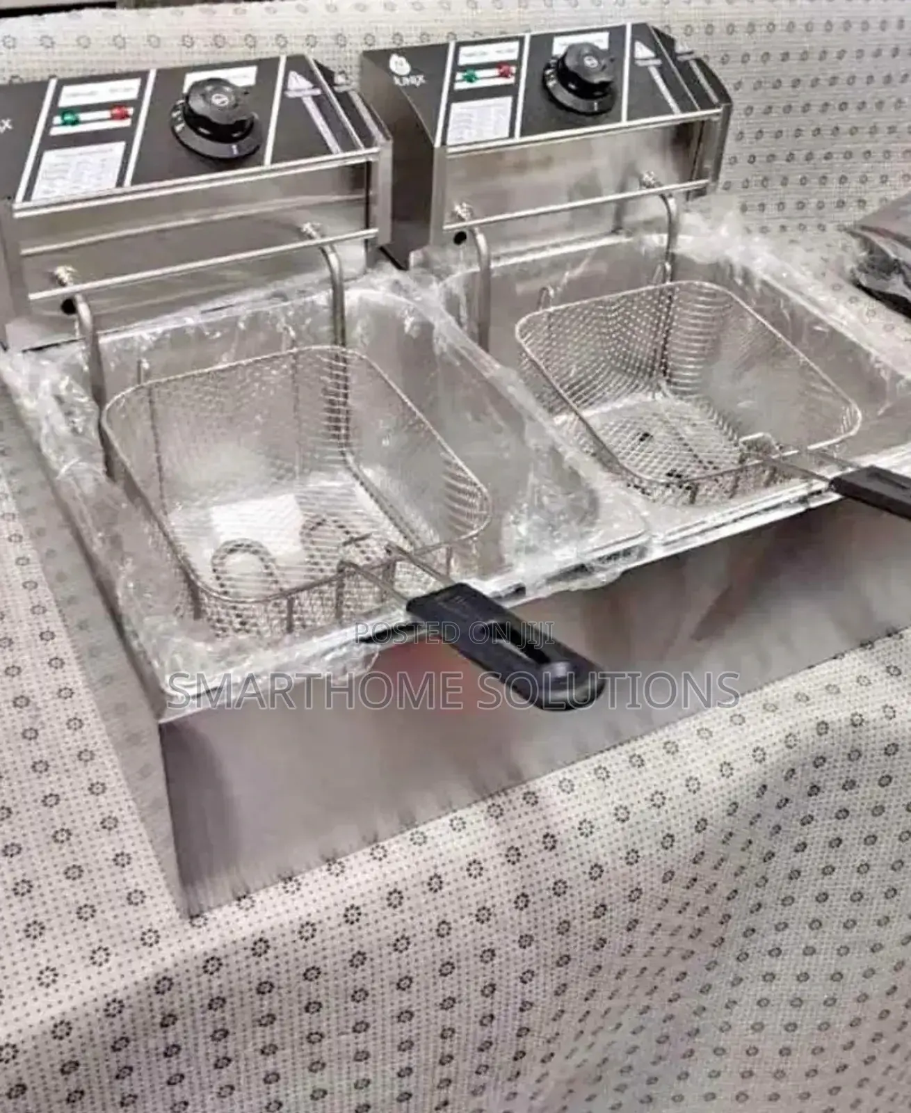Nunix 6l+ 6l Commercial Double Deep Fryer / Chips Fryer.