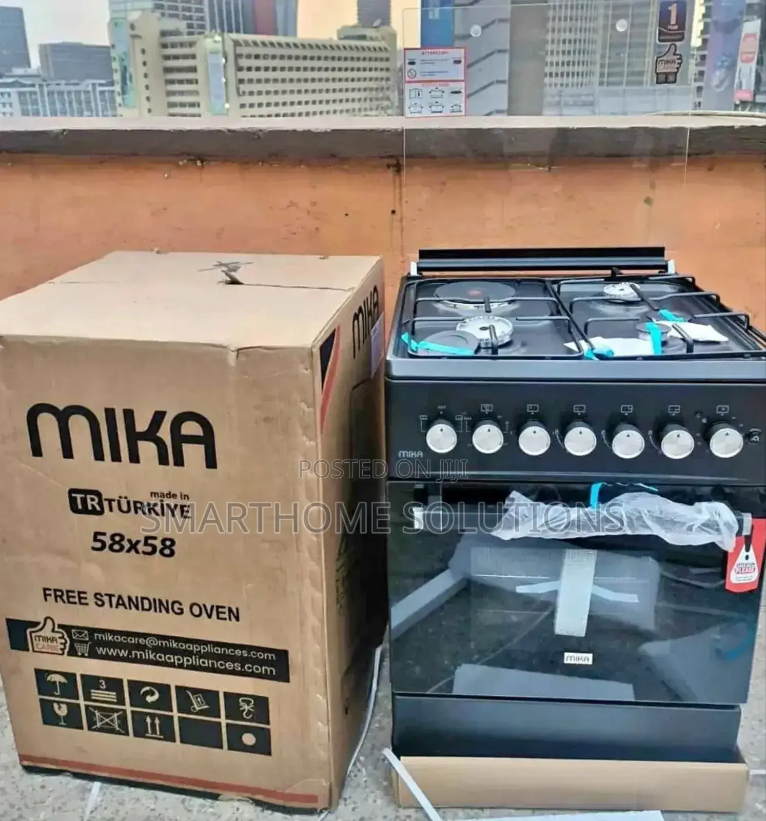 Mika 58x58 3 Gas +1electric for Ultimate Cooking Flexibility