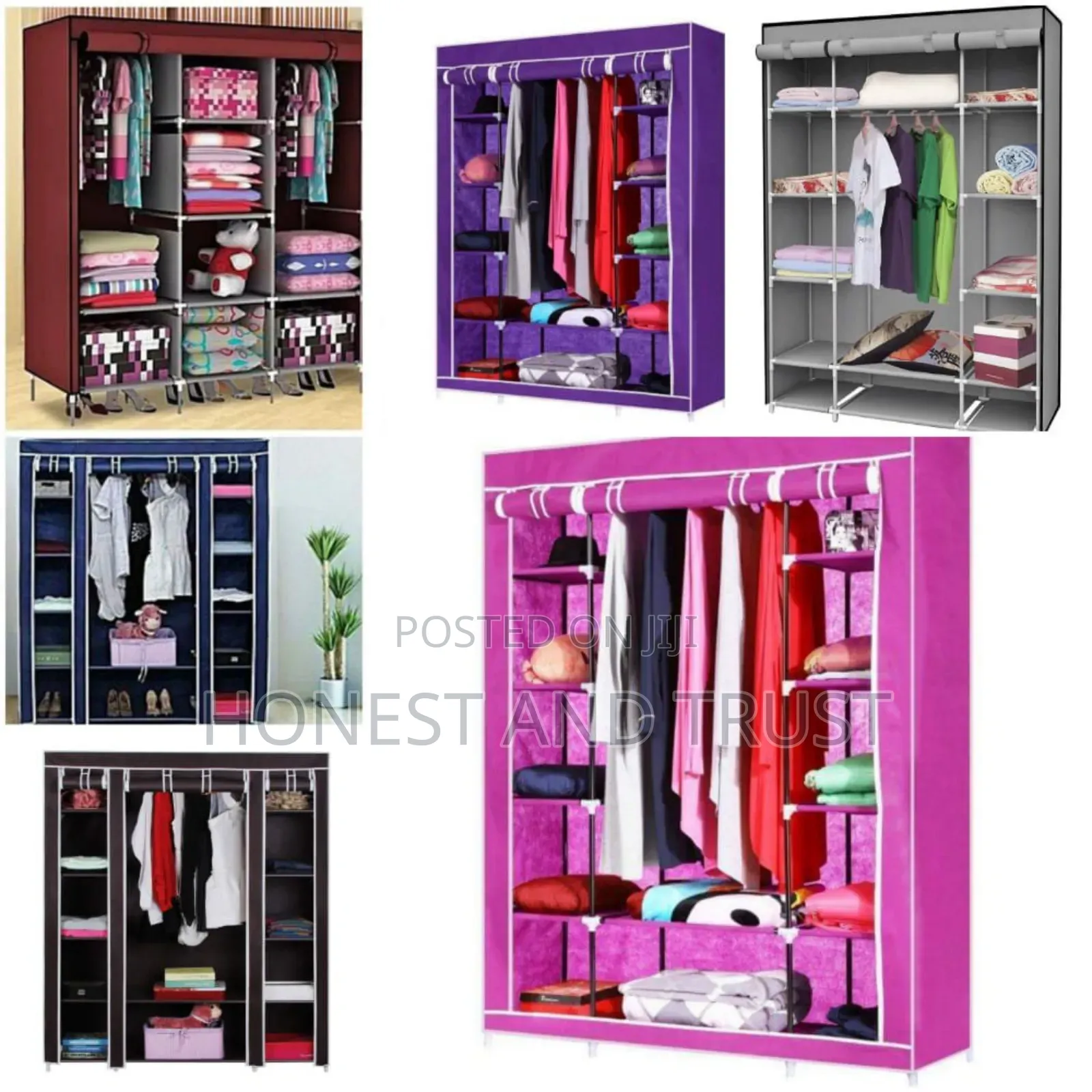 Column Metallic Wardrobe