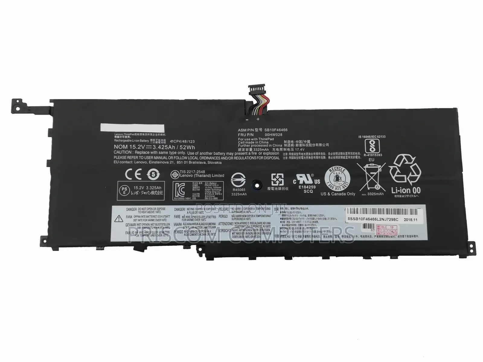 Lenovo X1 Carbon 4th Gen 00hw028 Original Laptop Battery