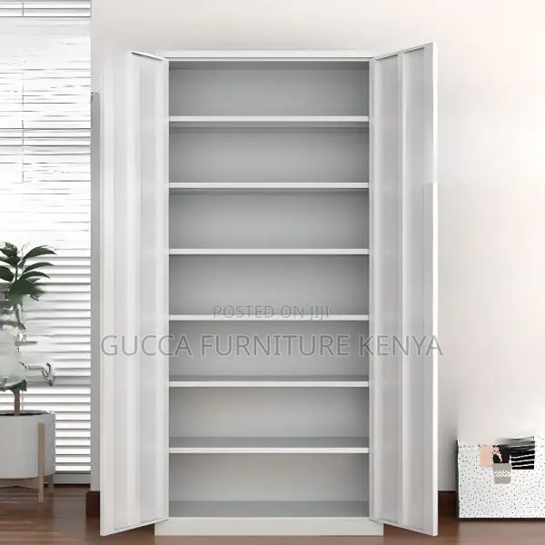 Cabinets:2-Door Iron Frame Cabinet With Variable Shelf