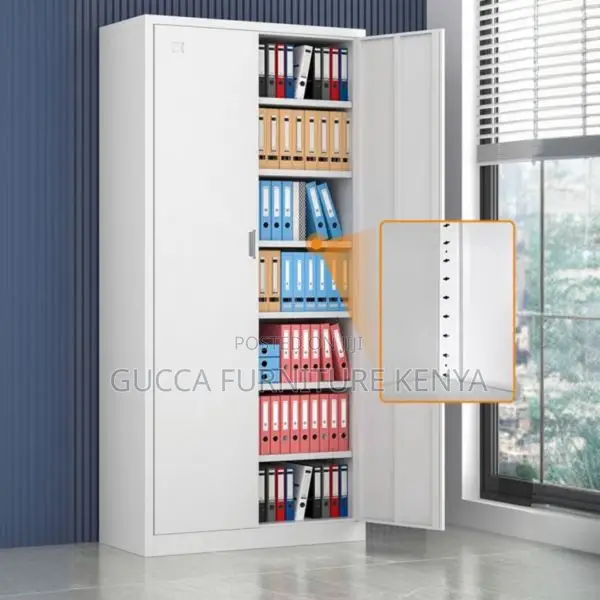 Cabinets:2-Door Iron Frame Cabinet With Variable Shelf